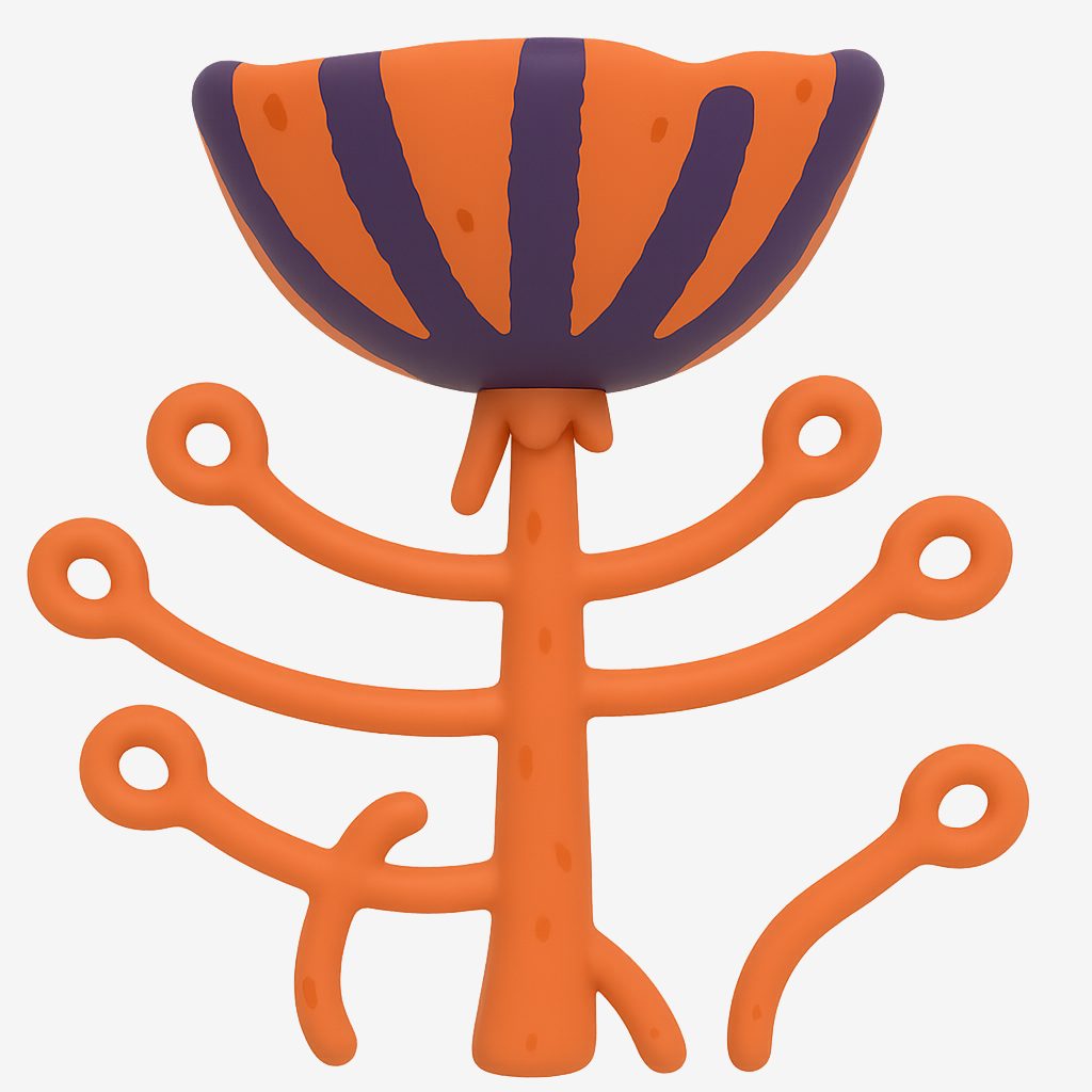 An orange tree of curls — the figurine interpretation
